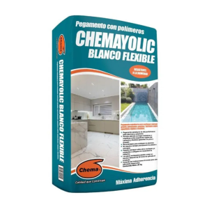PEGAMENTO CHEMAYOLIC BLANCO FLEXIBLE 25 KG