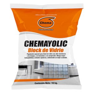 PEGAMENTO CHEMAYOLIC BLOCK VIDRIO 10KG